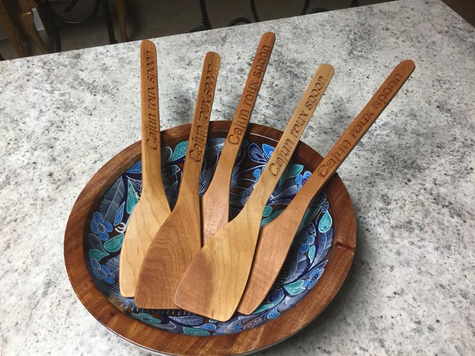 carved cajun spoons